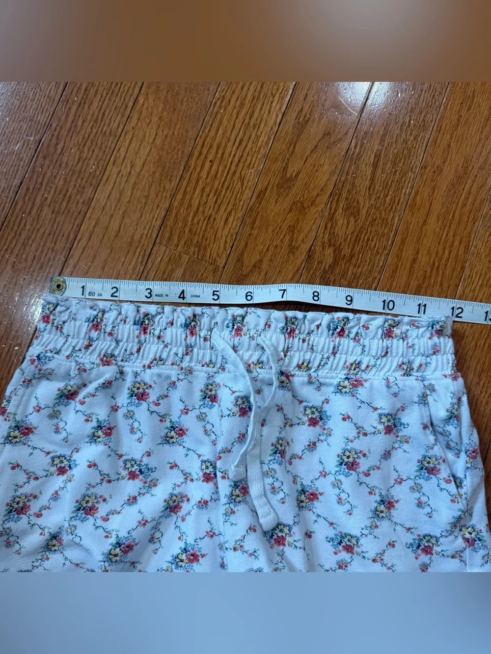 Polo Ralph Lauren Girls Medium 8-10 Floral Shorts Elastic Waist Floral Cotton